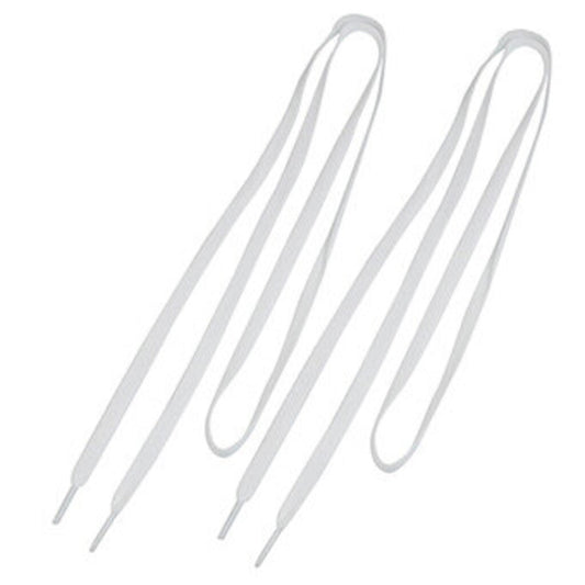 Sofsole Athletic Flat Shoe Laces, White, 45"