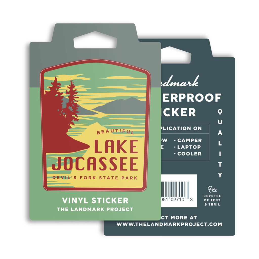 The Landmark Project Vinyl Sticker, Lake Jocassee