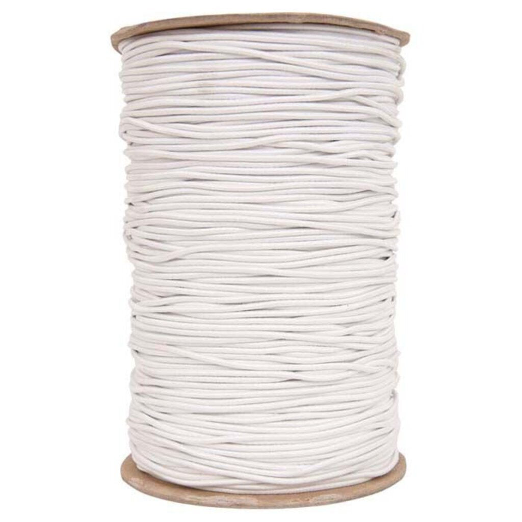Tent Pole Shock Cord per foot, 3/32", White