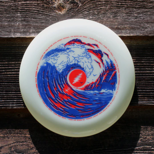 Funn & Frolic Brokedown RIP Robert Hunter Frisbee, 175g (Glow)