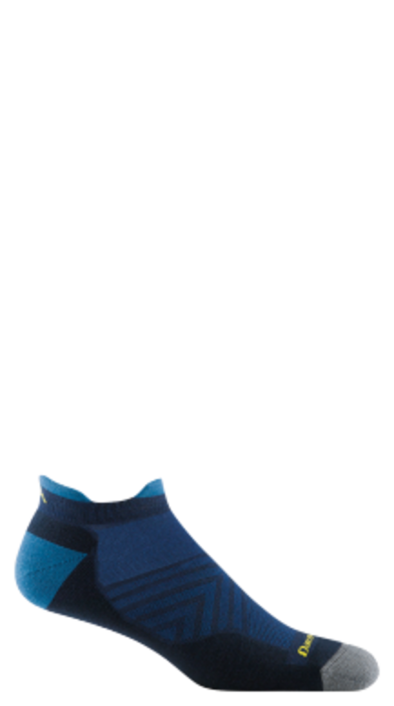 Darn Tough Run No Show Tab Ultra-Lightweight w/ Cushion Sock, Eclipse, Men's L / Style 1039