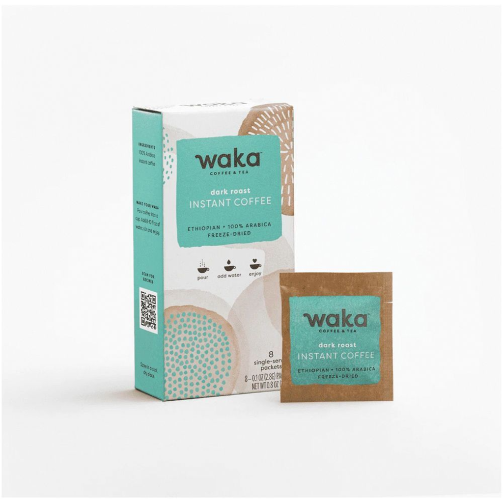 Waka Coffee 100% Ethiopian Freeze Dried Instant Coffee (Box of 8)