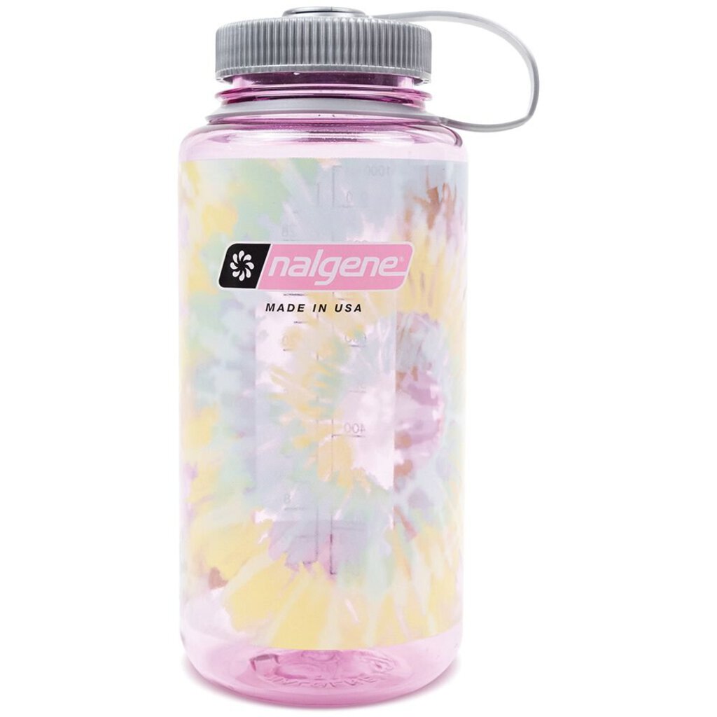 Nalgene Wide Mouth Sustain Water Bottle, 32oz, Tie Dye Cosmo (Pink)