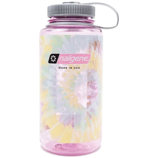 Nalgene Wide Mouth Sustain Water Bottle, 32oz, Tie Dye Cosmo (Pink)