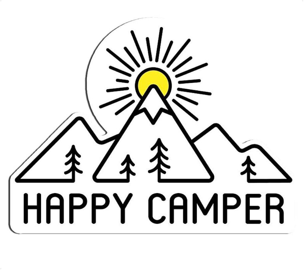 Sticker Art Happy Camper