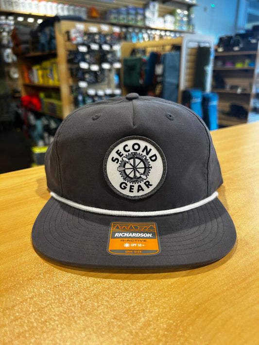 Second Gear Logo Patch Rope Hat, Gray
