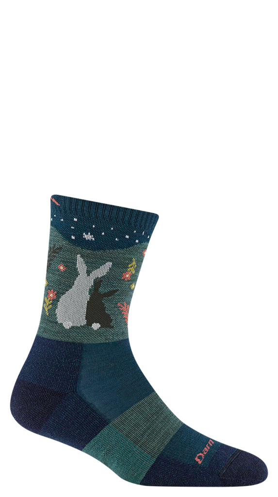 Darn Tough Women's Critter Club Micro Crew Lightweight w/ Cushion Hike Sock, Taupe, Women's / Style 5001