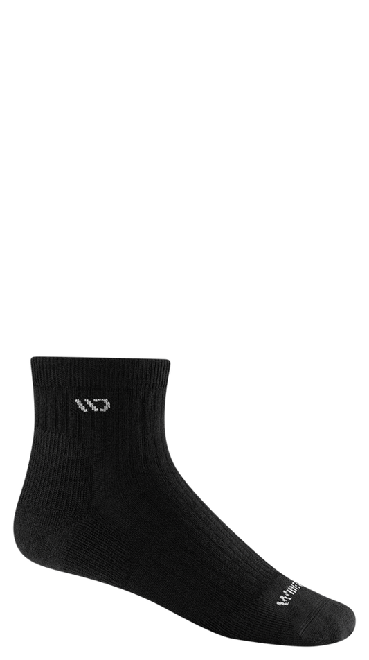 Wide Open Men's Solid Midweight 1/4 Sock
