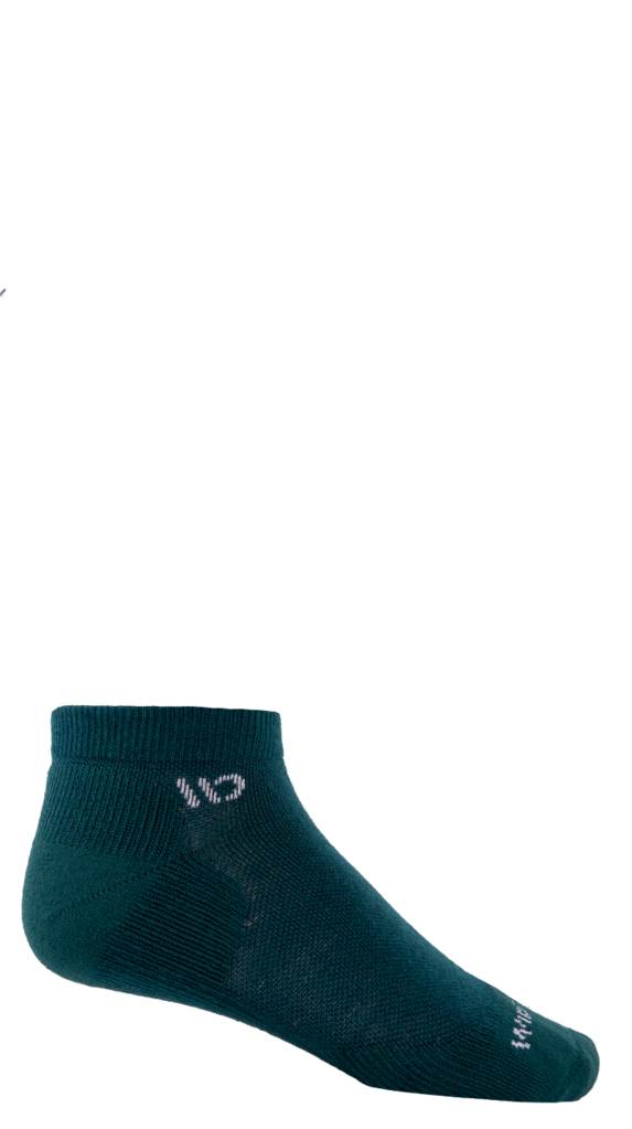 Wide Open Men's Solid Midweight No-Show Sock