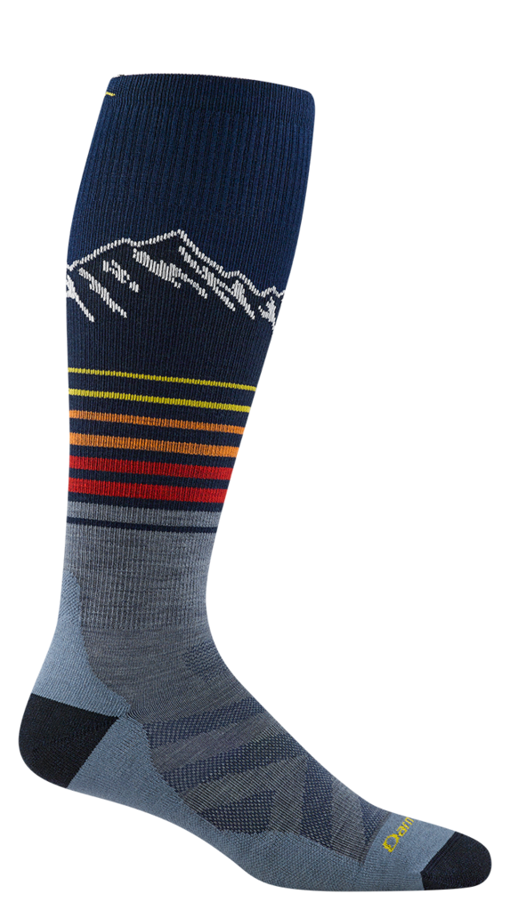 Darn Tough Steep Lines Over-the-Calf Lightweight w/Cushion Snow Sock