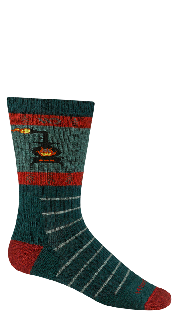 Wide Open Men's Stoked Midweight Crew Sock