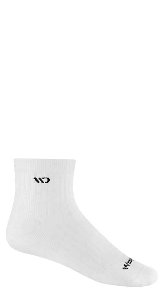 Wide Open Men's Solid Midweight 1/4 Sock