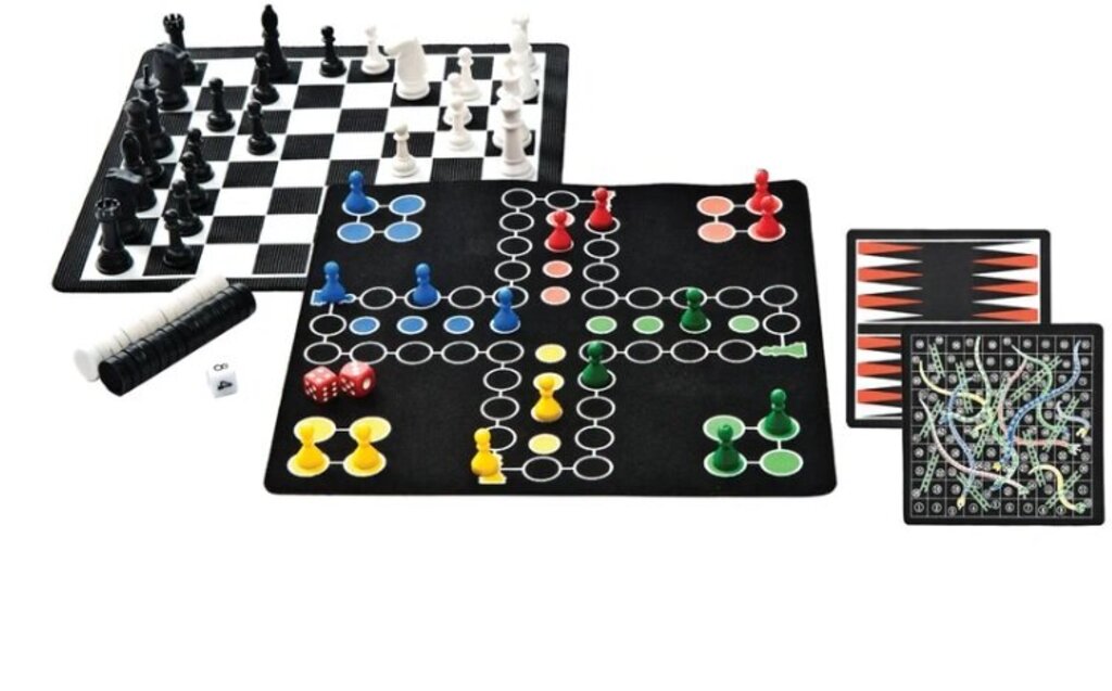 Outside Inside Magnetic Travel 5 in 1 Game Set