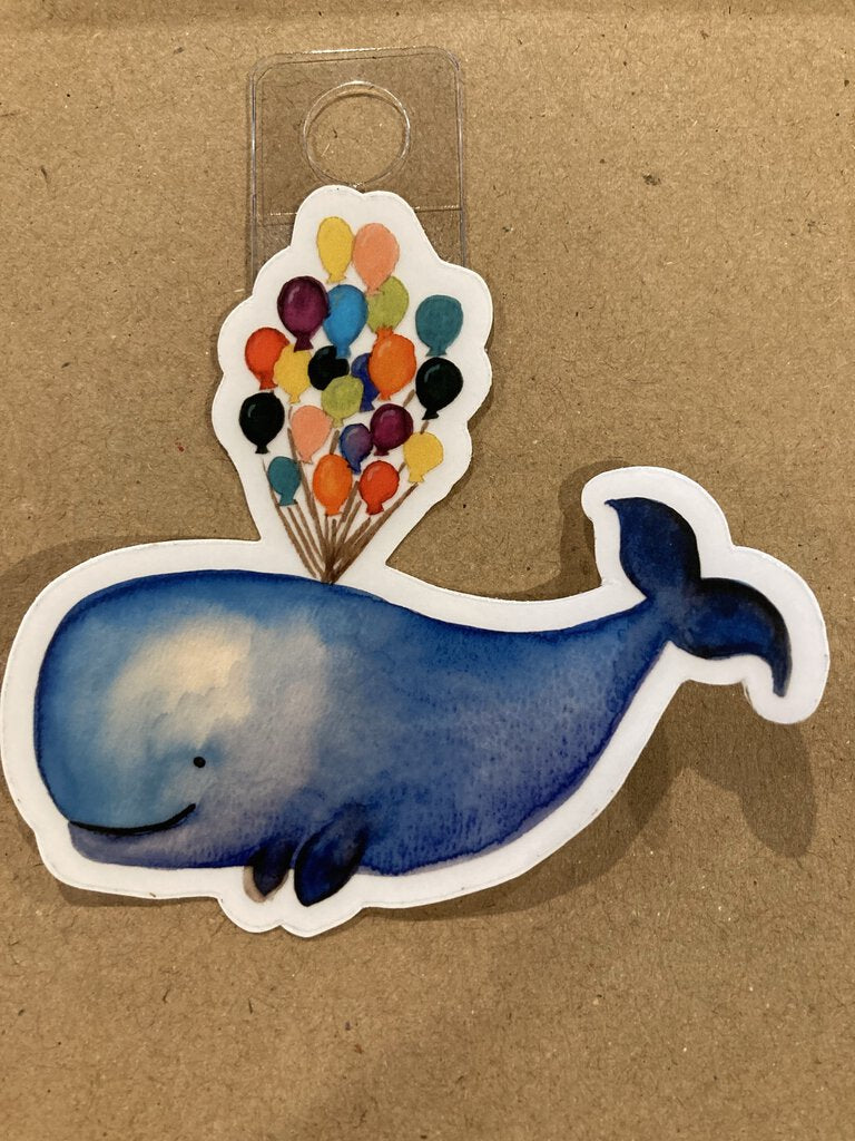 Kimberly Poovey Whale/Balloons Sticker