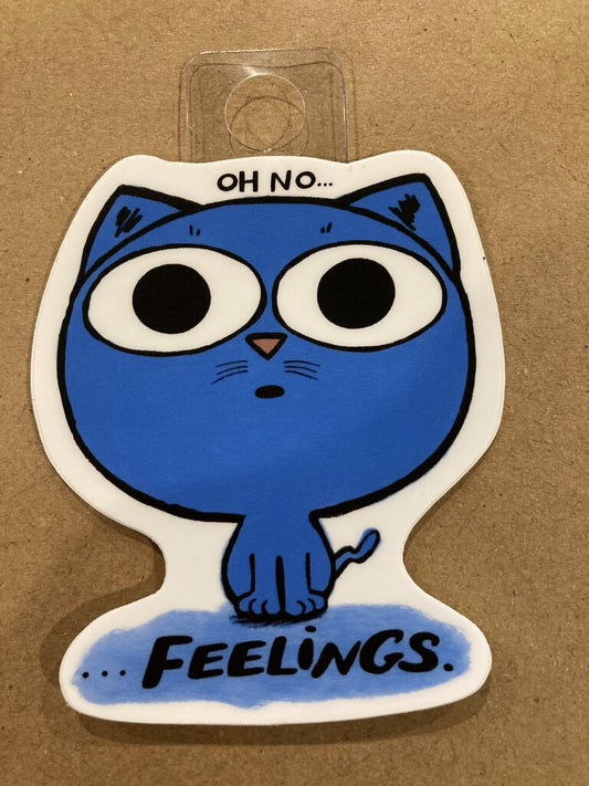 Oh No... FEELINGS Cat Sticker