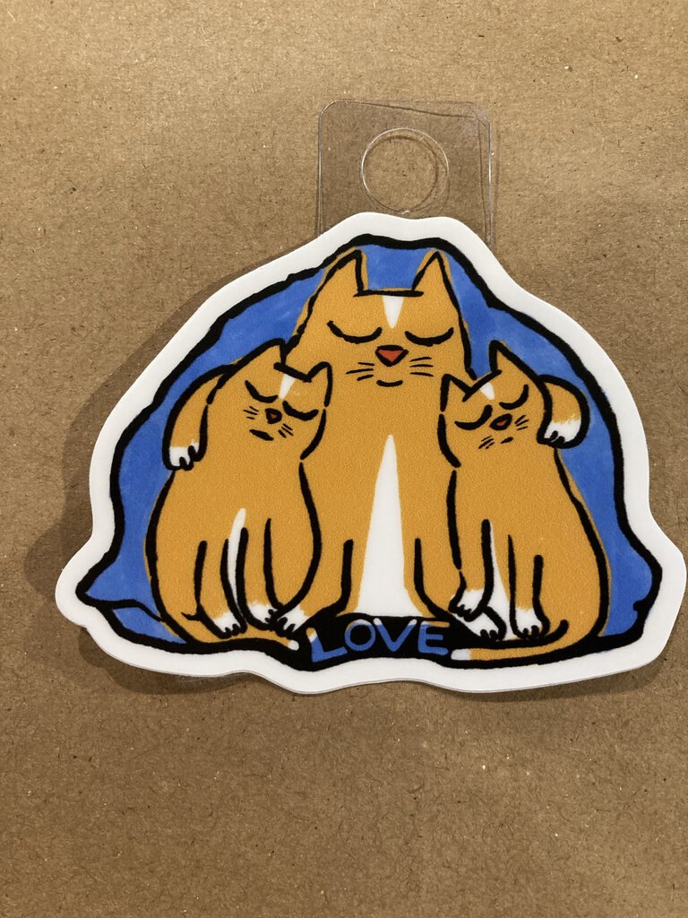 Cat Family Love Sticker
