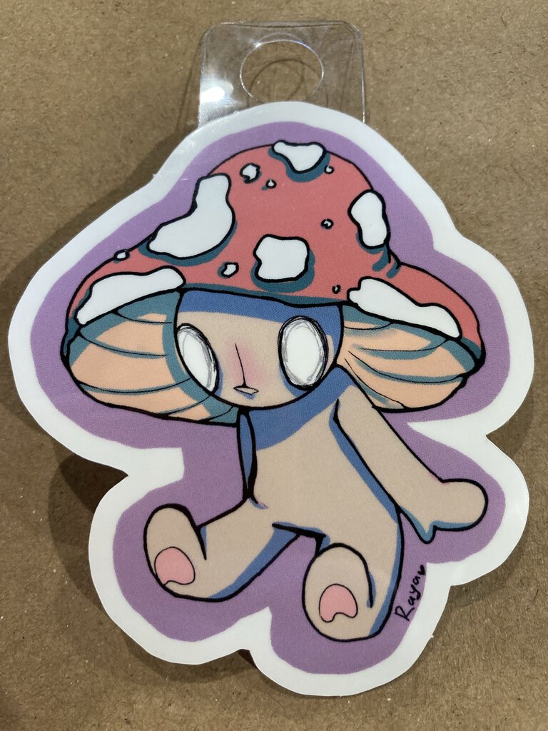 Raya Sly Mushroom Hat Sticker