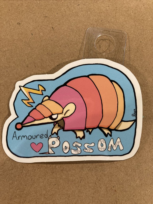 Raya Sly Armoured Possum Sticker