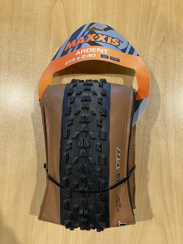 Maxxis Ardent Tire, Tubeless, Black/Khaki, 27.5X2.4