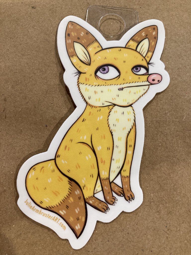 Blonde Fox Sticker