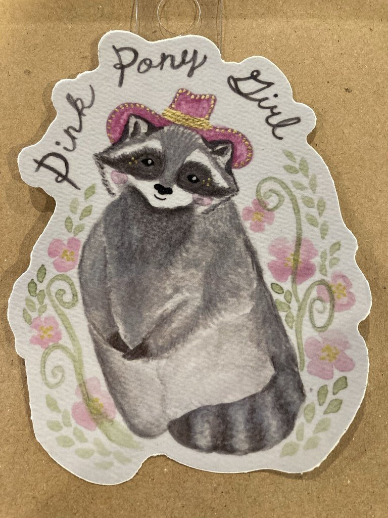 Kimberly Poovey Pink Pony Girl Sticker