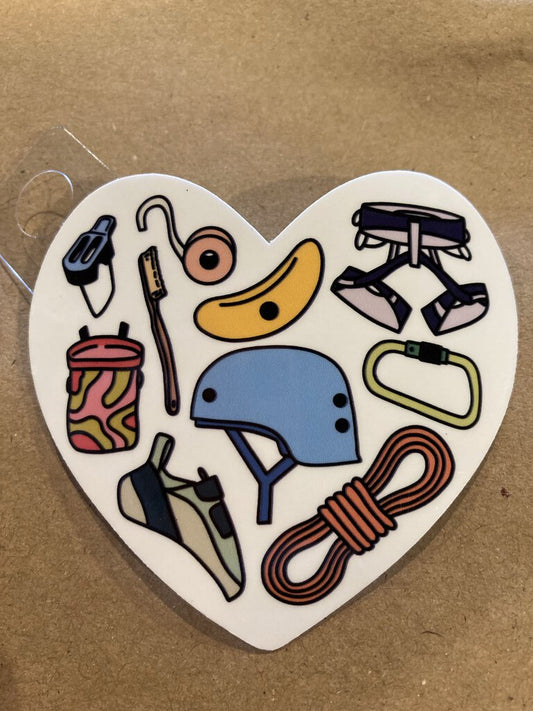 The Holler Hippie Rock Climbing Gear Heart