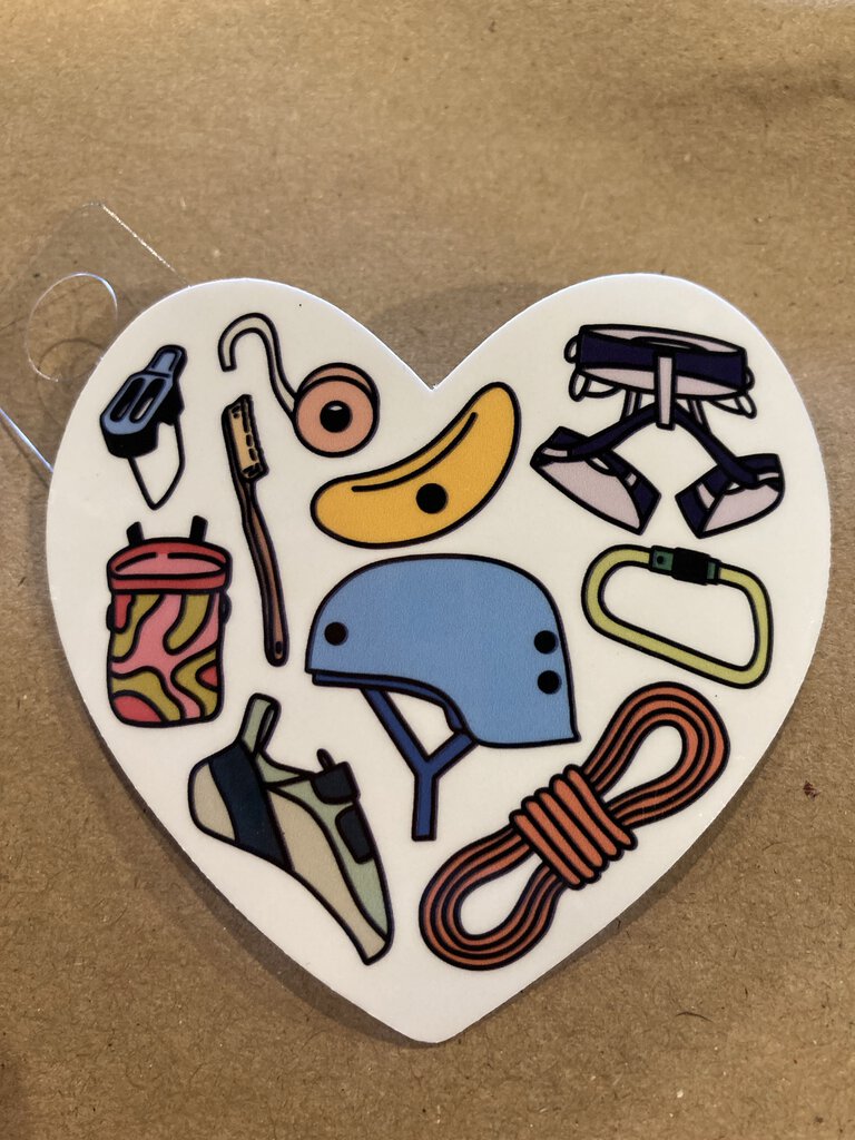 The Holler Hippie Rock Climbing Gear Heart