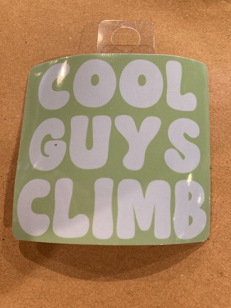 The Holler Hippie Cool Guys Climb Sticker