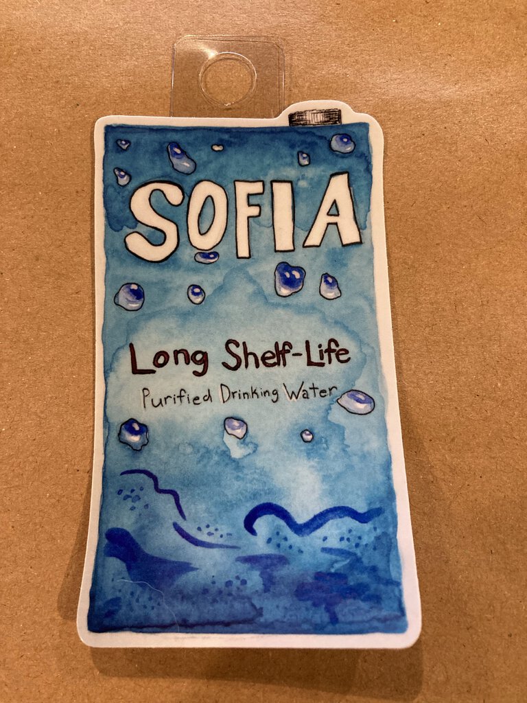 Kimberly Poovey Sofia Water Sticker