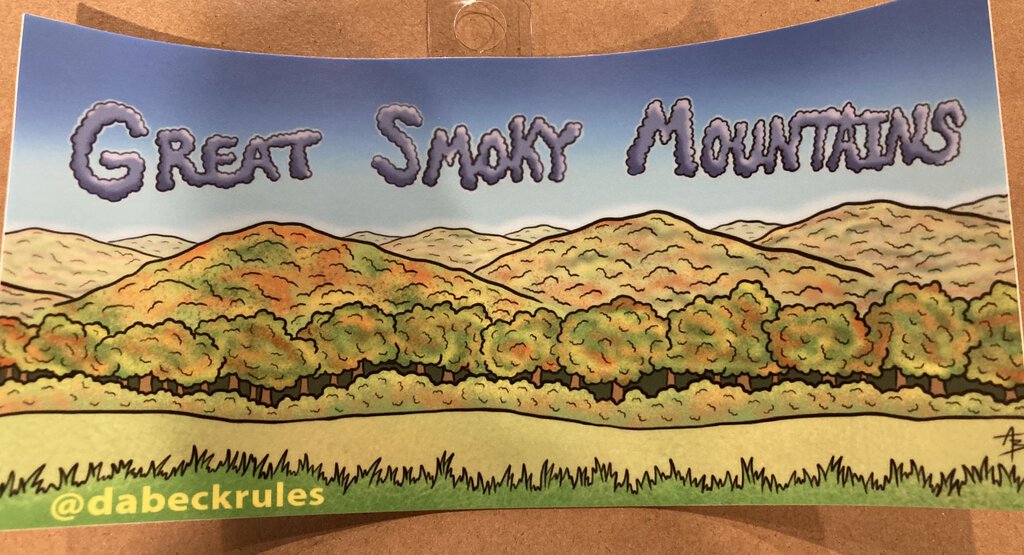 Andrew Beck Designs Great Smokey Mountains Sticker