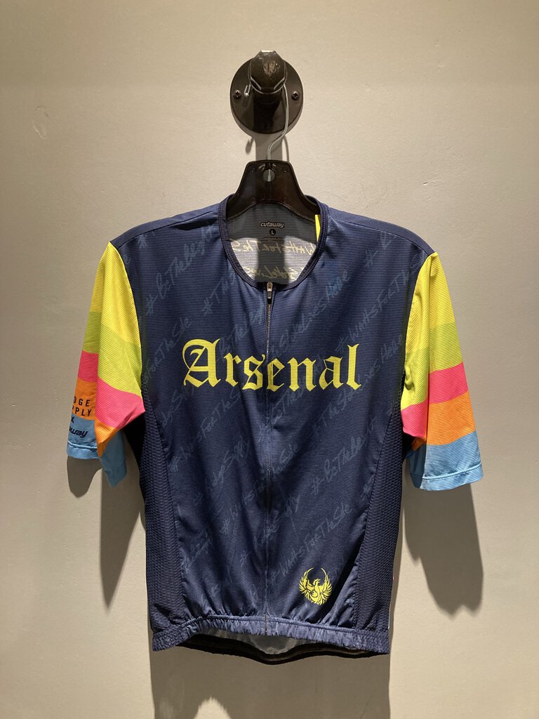 Cutaway Arsenal SS Bike Jersey, Navy/Multi, Men's L