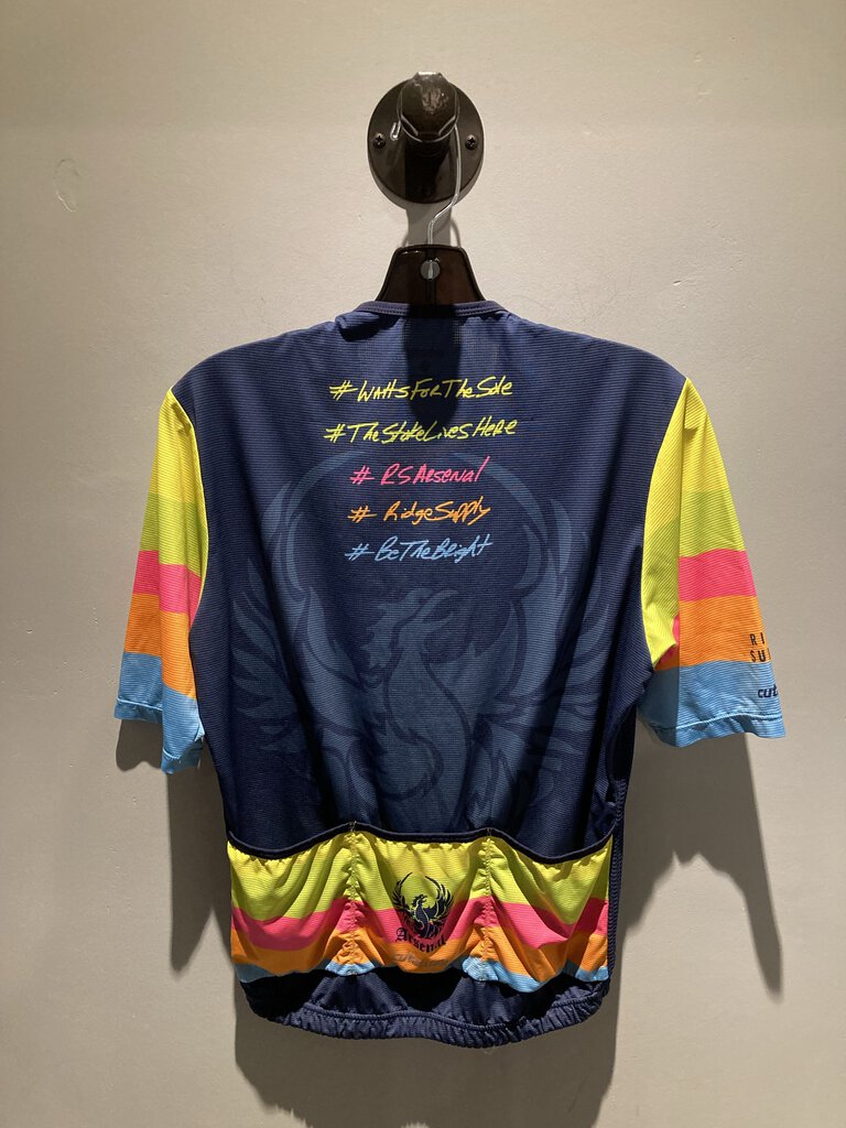 Cutaway Arsenal SS Bike Jersey, Navy/Multi, Men's L