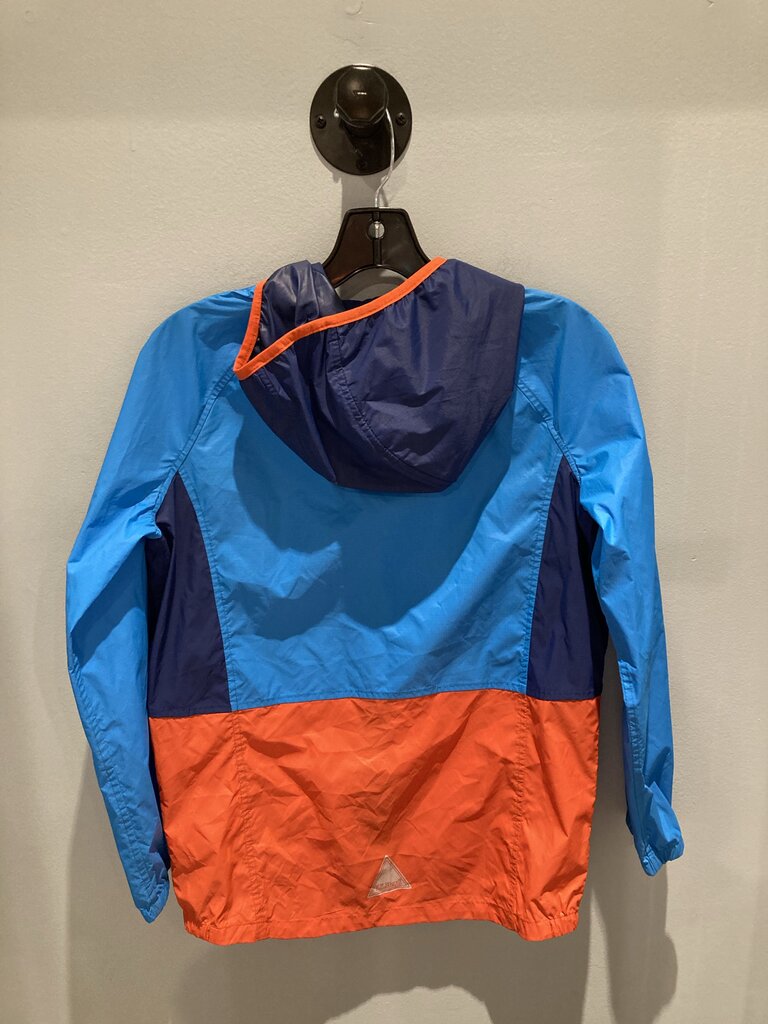LL Bean Wind Jacket, Blue/Orange, Kids L (14-16)