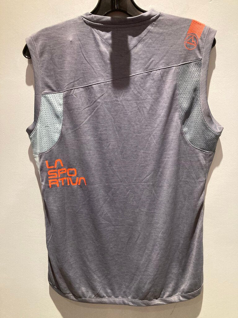 La Sportiva Tank, Slate/Blue, Men's M