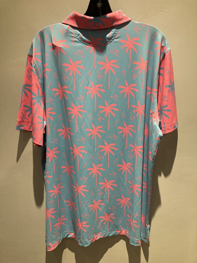 Chubbys SS Polo, Blue/Pink, Men's XL