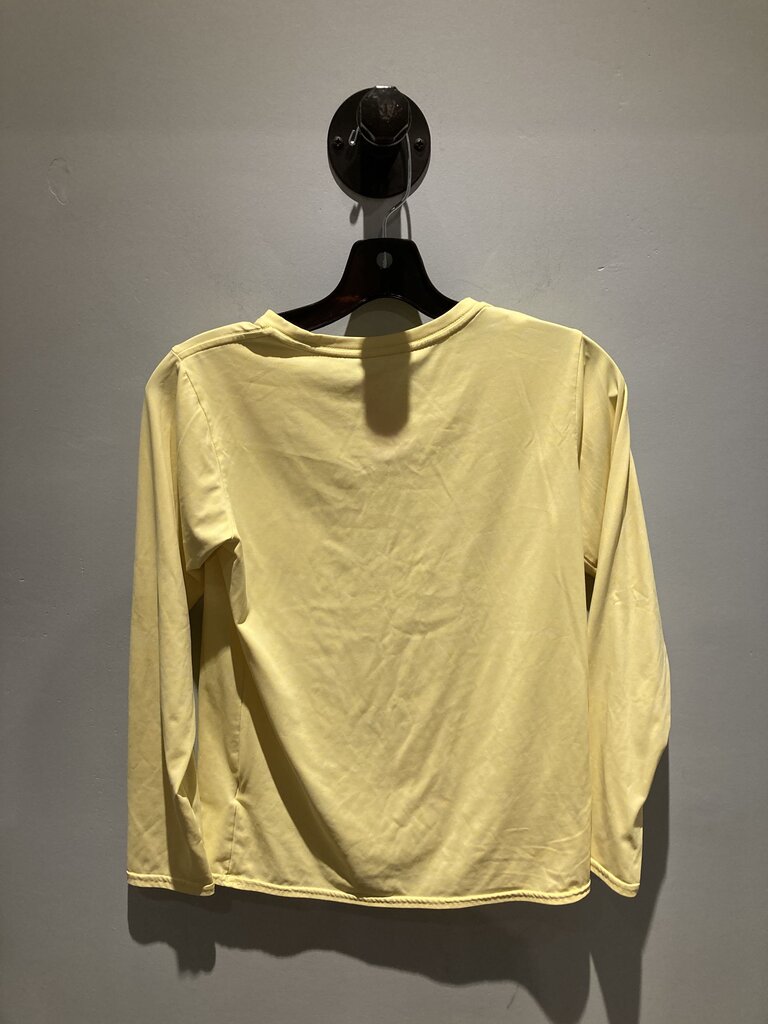 (Stain) Patagonia LS Crew Sun Shirt, Yellow, Women's XS