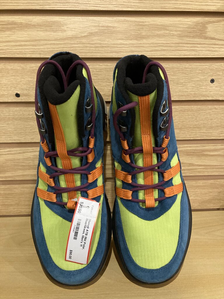 Merrell ATB Mid Polar, Blue/Green, Men's 11
