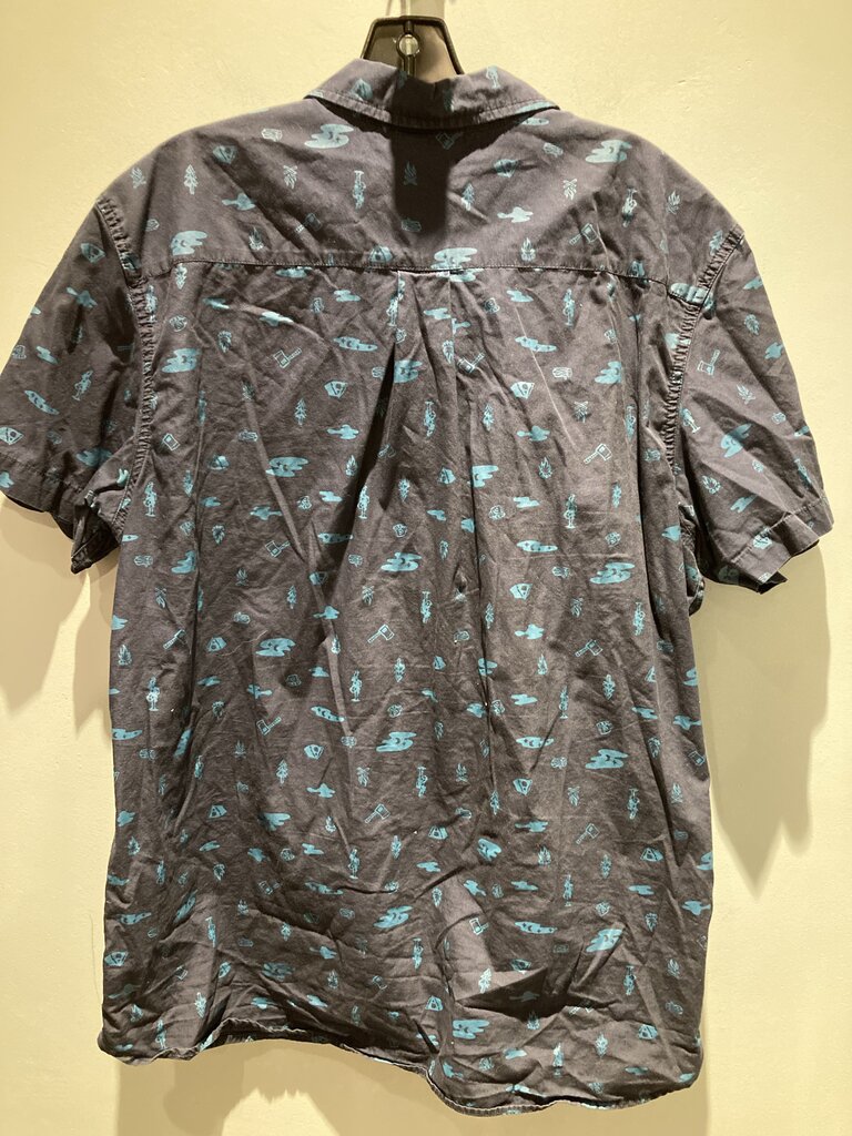 The North Face SS Button Up, Navy/Blue, Men's XL