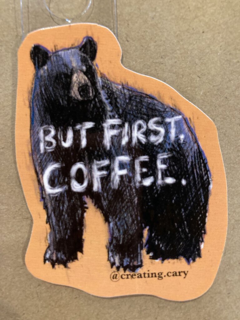 Gingerly Designs All 4's Bear Orange Trim