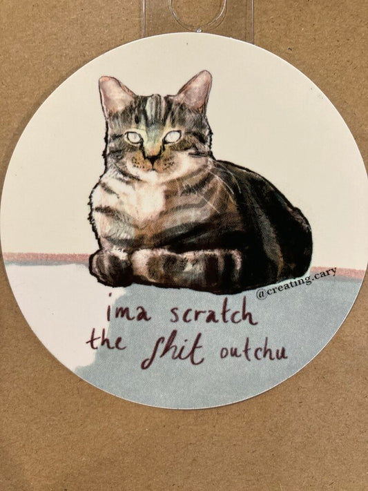Gingerly Designs Ima Scratch Cat