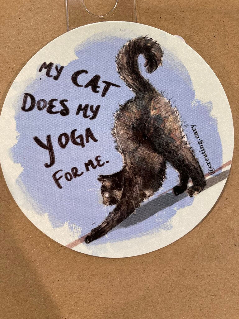 Gingerly Designs My Cat Does My Yoga Cat