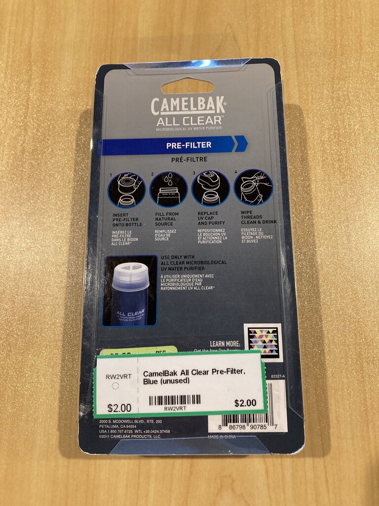 CamelBak All Clear Pre-Filter, Blue (unused)