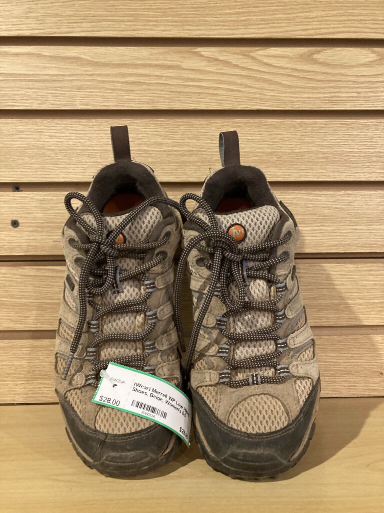 (Wear) Merrell WP Low Hiking Shoes, Beige, Women's 6.5
