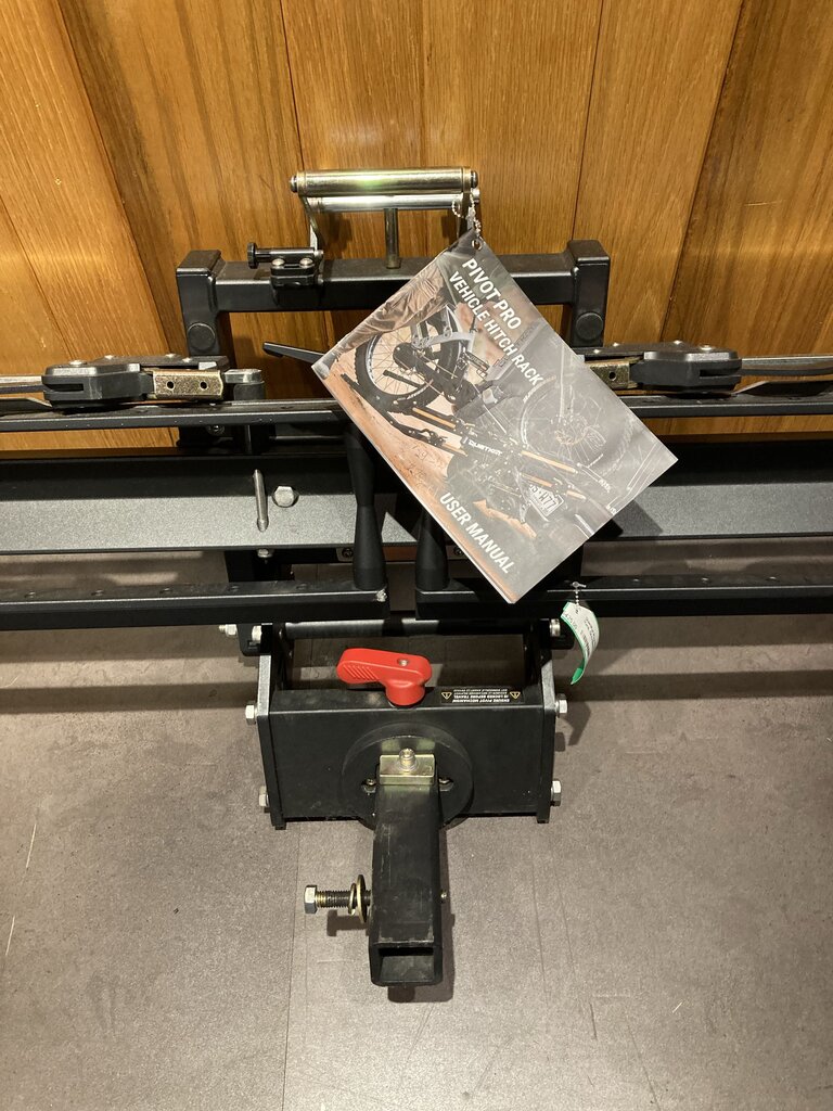 QuietKat Pivot Pro Hitch Bike Rack, Grey/Black, 2"