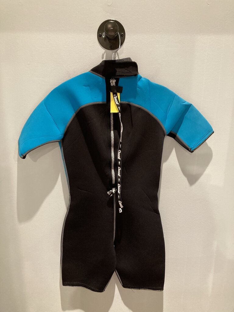 Cressi Lady SS Short Wetsuit, Black/Blue, Women's S/2