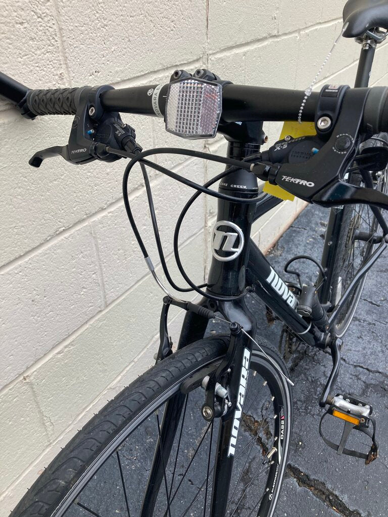 Novara Express Hybrid Bike, Black, Medium Frame, Carbon Fork