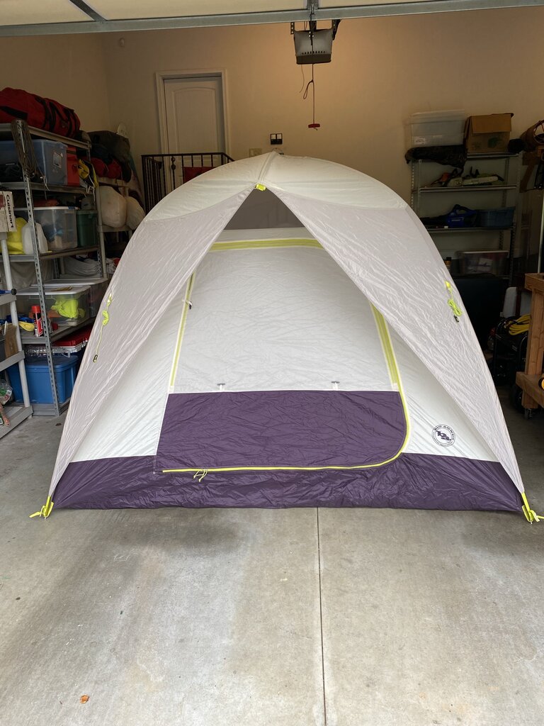 Big Agnes Yellow Jacket Mountain GLO 4 Person Tent, Purple
