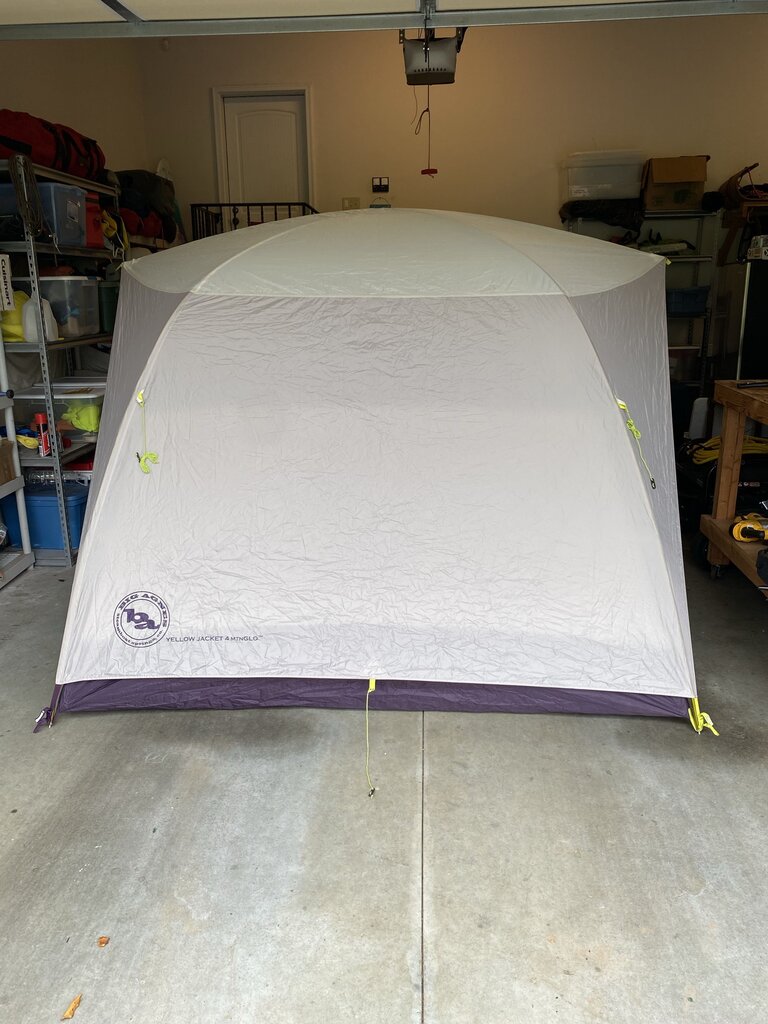 Big Agnes Yellow Jacket Mountain GLO 4 Person Tent, Purple