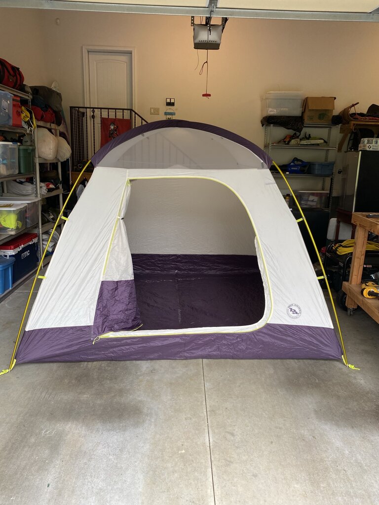 Big Agnes Yellow Jacket Mountain GLO 4 Person Tent, Purple