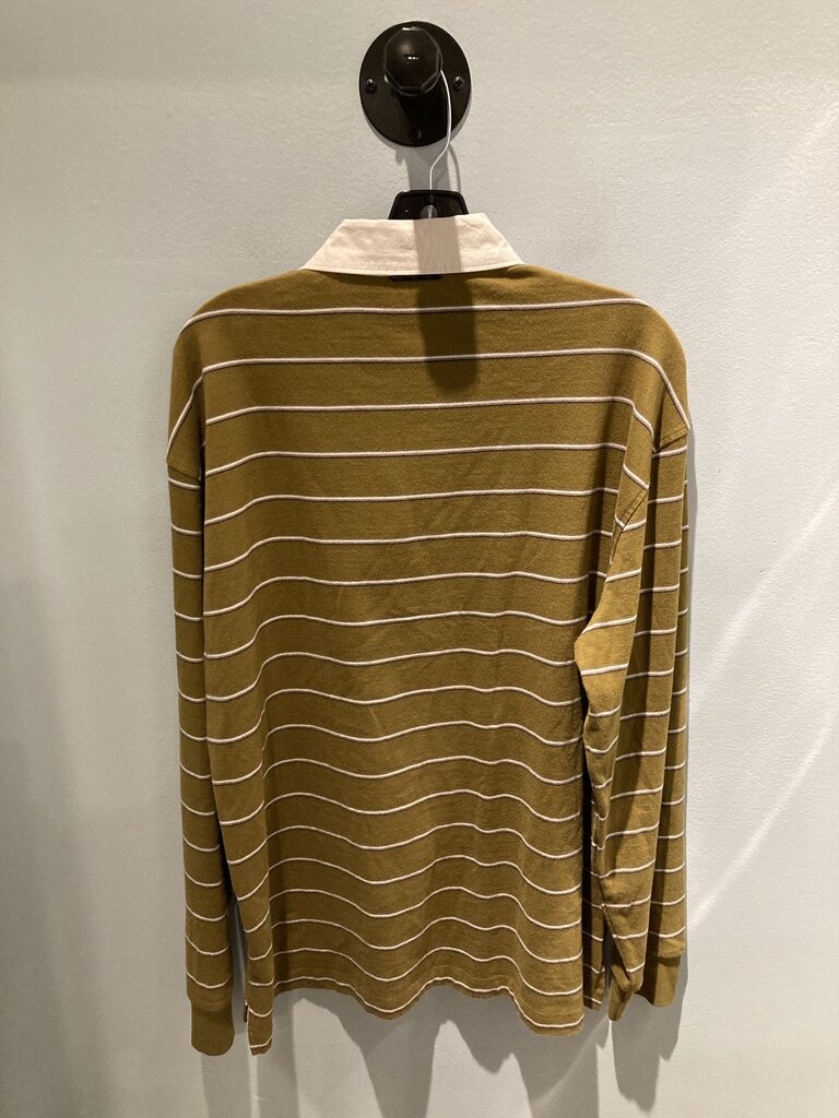 Prana RockBlock Rugby Shirt, Retro Olive, Men's M (Sample)